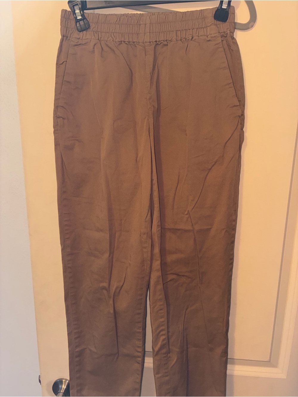 Everlane Women’s Tan Elastic-Waist Chinos